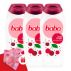 Detská sprcha Kúpeľ Cherry 3x400ml + Darčeková detská turbína Baba
