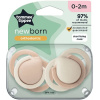 Tommee Tippee Tommee Tippee CTN Newborn, Novorodenecký silikónový cumlík, 0-2m, 2ks