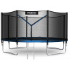 NEO-SPORT Trampolína 13 stôp/404 cm, modrá, s vonkajšou sieťou + rebrík