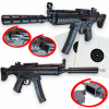 MP5 PRUŽINOVÁ PUŠKA REPLIKA NA GULIČKY 6 mm Air Soft Gun + TLMIČ + Terče