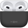 FIXED Silky ultratenké silikónové púzdro Apple Airpods 3 čierne FIXSIL-816-BK