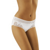 Bavlnené nohavičky s ozdobným pásom eco-LU MAXI Wolbar, Veľkosť 4/L, Farba Biela