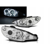 LAMPY PEUGEOT 206 02- ANGEL EYES CHROME CCFL