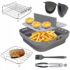 DOPLNKY DO FRITÉZY AIRFRYER 8 KUSOV ŠEDÁ SILIKÓNOVÁ FORMA NA PEČENIE