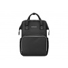 KikkaBoo Prebaľovací batoh Siena Black & Silver