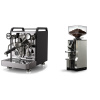 Rocket Espresso Mozzafiato FAST V, black + Eureka Mignon Libra, CR chrome