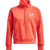Dámske mikiny Under Armour Women's UA Rival Fleece 1 Zip - after burn/white - Oranžový (XS)