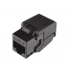 Solarix Keystone samořezný CAT6 UTP RJ45 černý, SXKJ-6-UTP-BK-SA