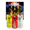 LED Vianočná sviečka s motívom Vianoc (3 farby, 12 cm)