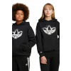 Detská mikina adidas Originals čierna farba, s kapucňou, s potlačou, JD0365 170