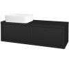 Dreja Umývadlová skriňa STORM SZZ2 120 (umývadlo Joy) - L03 Antracit vysoký lesk / L03 Antracit vysoký lesk / Levé