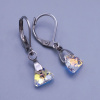 Detské náušnice triangle 8mm výber farieb Crystal AB (meniace)
