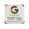 NFC nálepka NTAG215 100x100mm Google recenzia biela