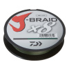 DAIWA - Pletená šnúra J-Braid X8 0,10 mm - 150 m d. green