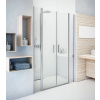 ROTH TOWER LINE TDN2 140cm sprchové dvere do niky, sklo číre - 01 striebro (elox)