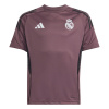 adidas Kids Real Madrid Short Sleeve T-Shirt 2025 2026 Purple 11-12 Years