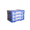 Plastový organizér, 3 uzatvárateľné boxy - MW1803