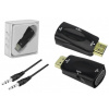 Adaptér HDMI Aptel HD31B na VGA a Audio, čierny