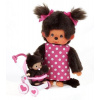 Monchhichi Mončiči set s kočíkom 20 cm