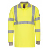 PORTWEST HI-VIS MODAFLAME FR77 / Nehorľavá reflexná polokošeľa, antistatická - HV žltá/sivá 4XL