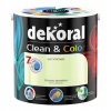 Farba na - Dekoral CLEAN COLOR 2,5L saténová morská tráva (Farba na - Dekoral CLEAN COLOR 2,5L saténová morská tráva)