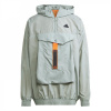 adidas City Escape Premium Windbreaker Mens Silver Green L