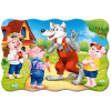 CASTORLAND Puzzle Tri malé prasiatka MAXI 20 dielikov