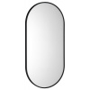 Sapho AROWANA oválne zrkadlo v ráme 45x90cm, čierna mat, AWB4590