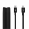 Apple Beats USB-C to USB-C Woven Cables (1.5 m) - Bolt Black (2-Pack) MDGC4EE-A