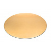 Dortisimo Podnos zlatý tenký rovný - kruh 28 cm (1 ks)