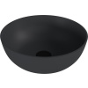 Polysan Umyvadlo na desku Banera 39x39 cm antracit mat bez přepadu 14337.51