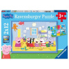 RAVENSBURGER 055746 Prasátko Peppa Peppino dobrodružství 2x12 dielov