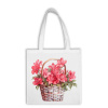 Bavlnená taška - Kvety 23 Obojstranná potlač