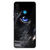 Lesklé pouzdro iSaprio pro Huawei P30 Lite - Black Puma (Lesklé pouzdro, kryt, obal iSaprio Exclusive na mobil Huawei P30 Lite s motivem Black Puma - elegantní skleněný vzhled, skvělá ochrana mobilu a