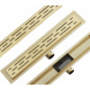 Mexen Flat M01 odtokový žľab 90 cm zlatá - 1520090-15