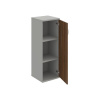 Hobis Policová skriňa Strong P, 40x115,2x40 cm, orech/sivá
