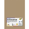FOLIA Dekoračný kartón, 2 stranný, A4, 300 g, 50 listov, FOLIA, prírodný hnedý
