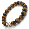 Pánske náramky Howlit lebka Tiger Eye (Pánske náramky Howlit lebka Tiger Eye)