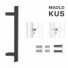 FT - MADLO kód K41Z 40x10 mm SP ks Rozteč madla: 400 mm, Dĺžka: 600 mm, Rozmer profilu madla: 40x10 mm CIM - čierna matná (FNO)