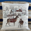 Gobelínové obrusy vianočný Chenille 1255 návlek na vankúš 42x42 cm