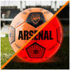 Futbalová lopta Arsenal FC svietiaca LED, oranžová, veľ. 5