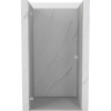 Mexen, Mexen Lunar-B Otočné ľavé sprchové dvere 95 cm, transparentné, brúsený nikel - 832-095-000-97-00-L