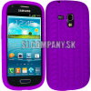 Silikónový obal Samsung Galaxy S III Mini – Tire – fialová