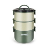 Trojvrstvové obedové misky z nehrdzavejúcej ocele 2200 ml, zelené