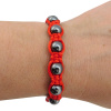 Shamballa náramok Hematit červený - Detský 12–14 cm (5–12 rokov)