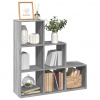 zahrada-XL Knižnica 3-poschodová sivá sonoma 99x29x99 cm kompozitné drevo 857963