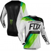 Fox dres na motokros a MTB černo-bílo-zelený