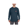 MILWAUKEE Vreckové tričko s dlhým rukávom modré WTLSBLUII L