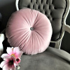 Vankúš - Okrúhly vankúš 50 cm práškový ružový (Okrúhly vankúš 50 cm práškový ružový)