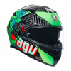 AGV K3 KAMALEON ČIERNA/ČERVENÁ/ZELENÁ Motocyklová prilba